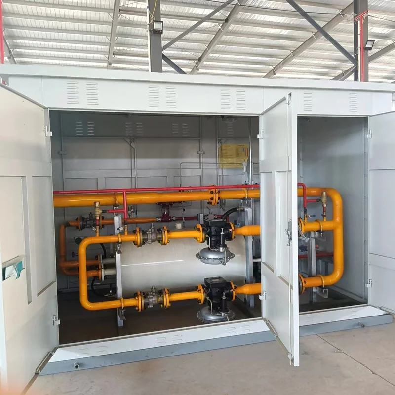 CNG pressure reduction skid