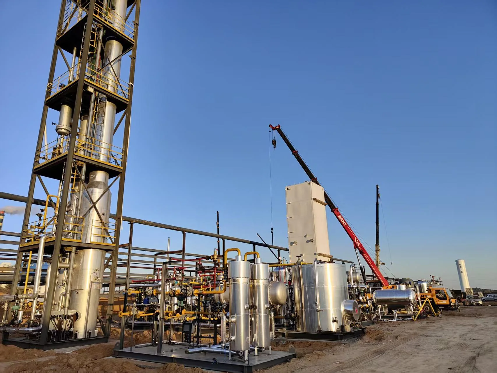 Natural gas liquefaction facility in Shaanxi Yulin