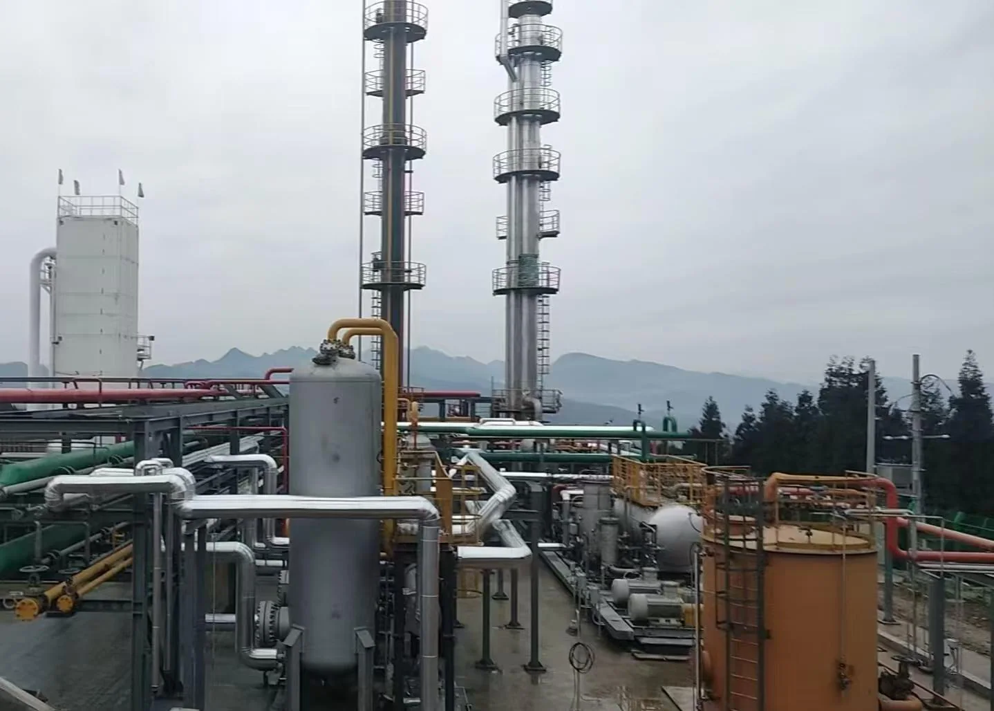 Natural gas project facility in Sichuan Yuechi