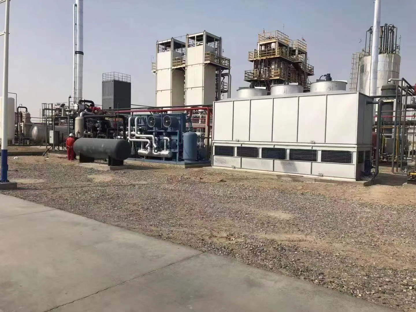 Natural gas project facility in Xinjiang Shaya