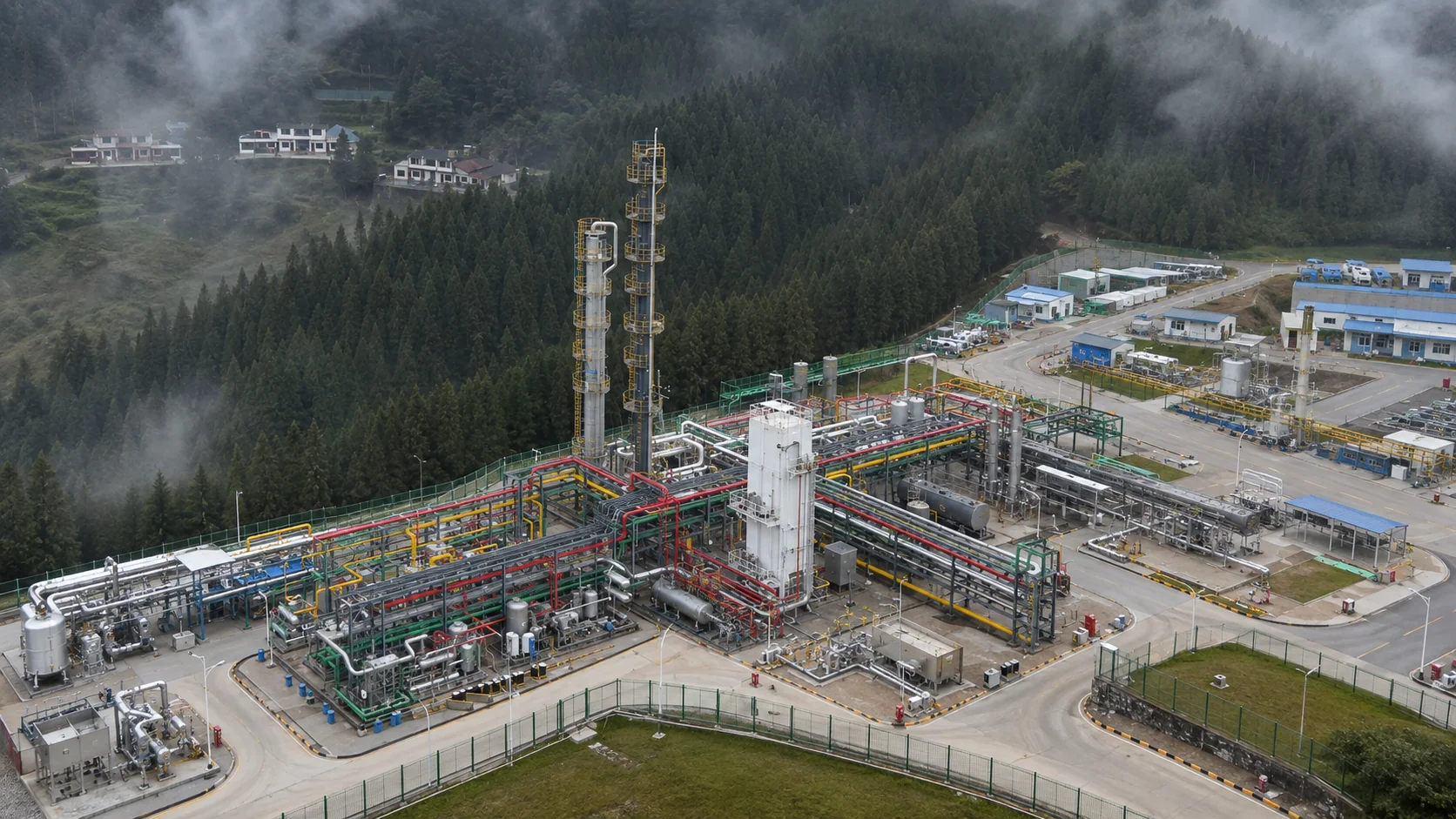 Integrated CNG and LNG station system overview